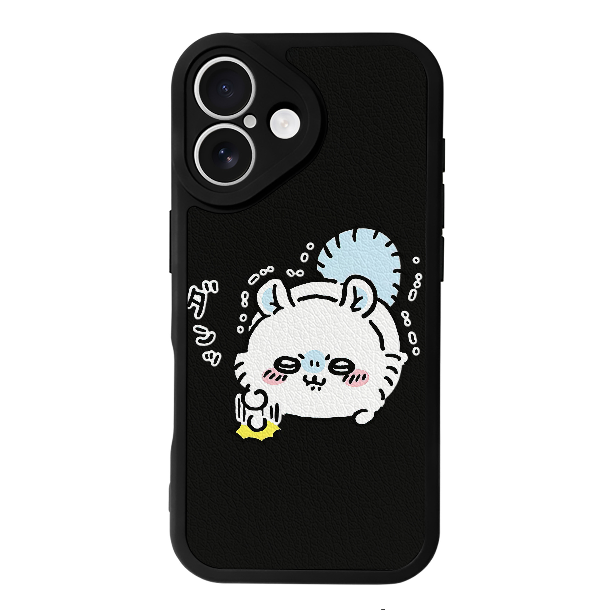 （画像用） ちいかわ モモンガ Chii-kawa Momonga 【iPhone 16シリーズ対応】シリコンスマホケース（レザー調） 材質：シリコン